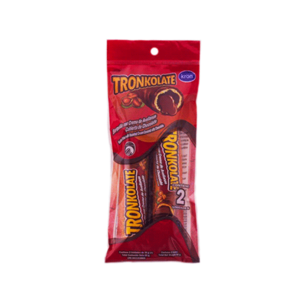 Kron Tronkolate Crema Avellanas  X 2.  60Gr.