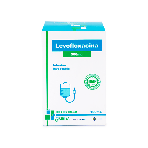 Levofloxacina Ampolla 500Mg/100Ml I.V Distrilab