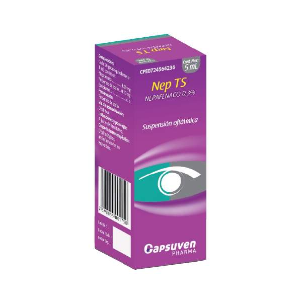 Nep Ts Nepafenaco 0.3% Solución Oftálmica X 5Ml Capsuven