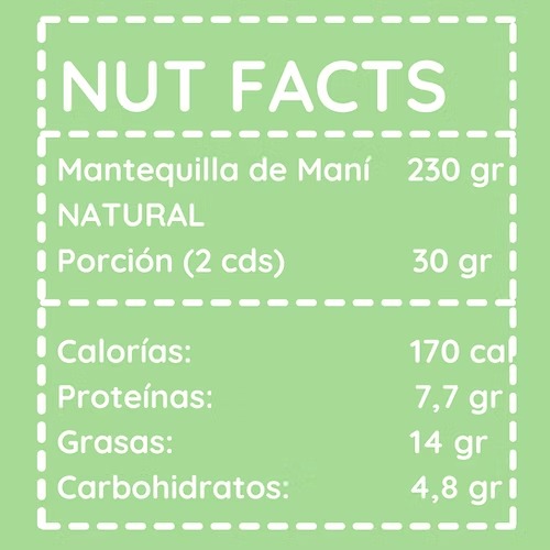 Nuthing Better Mantequilla De Mani Natural 230Gr - Imagen 3