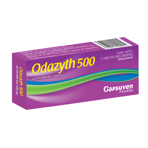 Odazyth Azitromicina 500Mg X 3 Comprimidos Capsuven