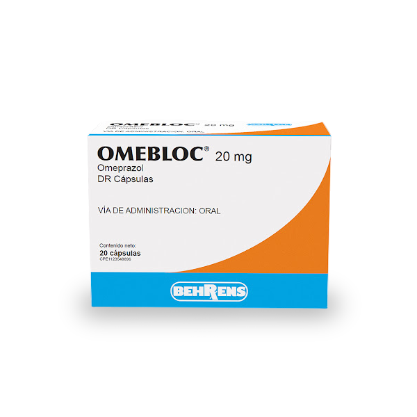 Omebloc Omeprazol 20Mg X 20 Cápsulas Behrens