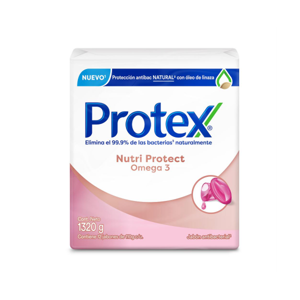 Protex Jabon Nutri Protect Glicerina & Omega 3 X 3 Unidades