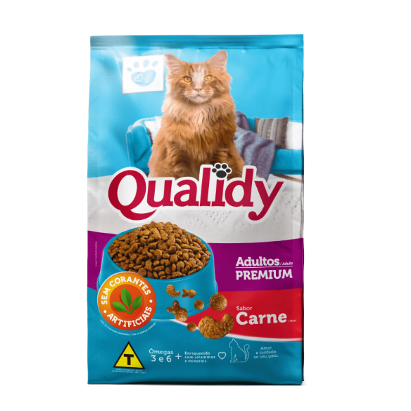 Qualidy Gatarina Premium Adultos Carne 1Kg
