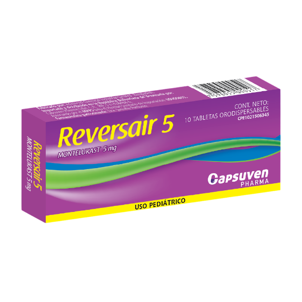 Reversair Montelukast 5Mg X 10 Tabletas Capsuven