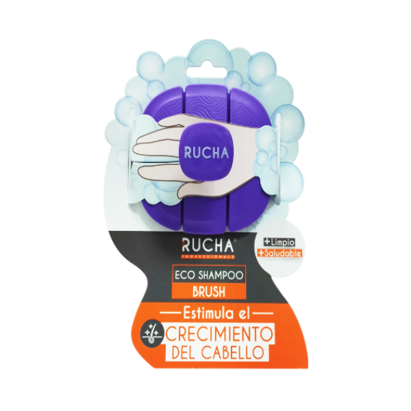 Rucha Professional Cepillo Para  Estimular Crecimiento. Morado