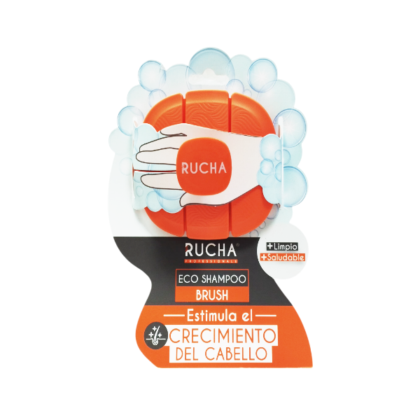 Rucha Professional Cepillo Para  Estimular Crecimiento. Naranja