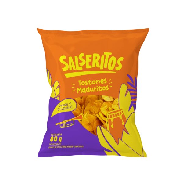 Salseritos Snacks Platanitos Maduritos 80Gr.