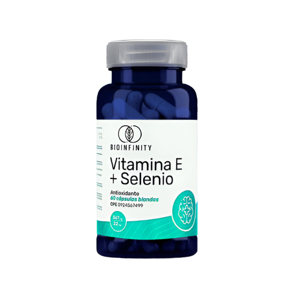 Vitamina E + Selenio 367-22Mgmg X 60 Cápsulas Bioinfinity