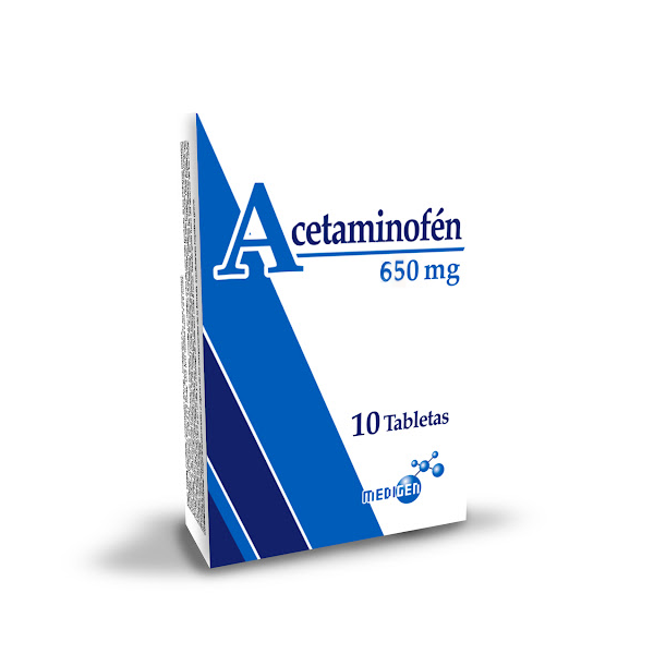Acetaminofén 650Mg X 10 Comprimidos Medigen