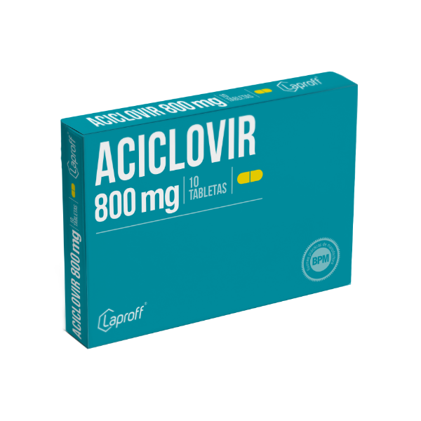 Aciclovir 800Mg X 10 Tabletas De Dispensador Laproff