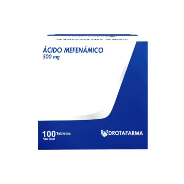 Acido Mefenamico 500Mg X 10 Tabletas De Dispensador Drotafarma