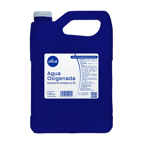 Agua Oxigenada 3.785Lt. Alva