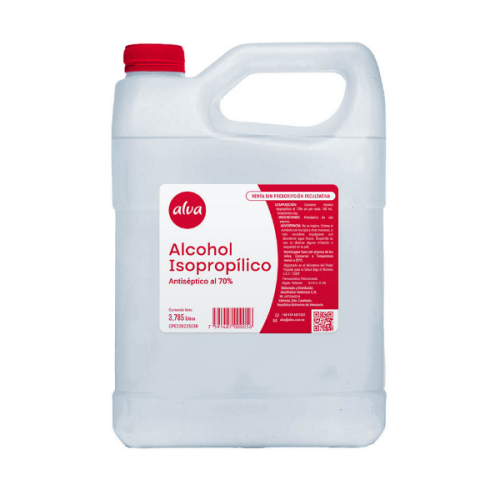 Alcohol Isopropílico 70% X Galon Alva