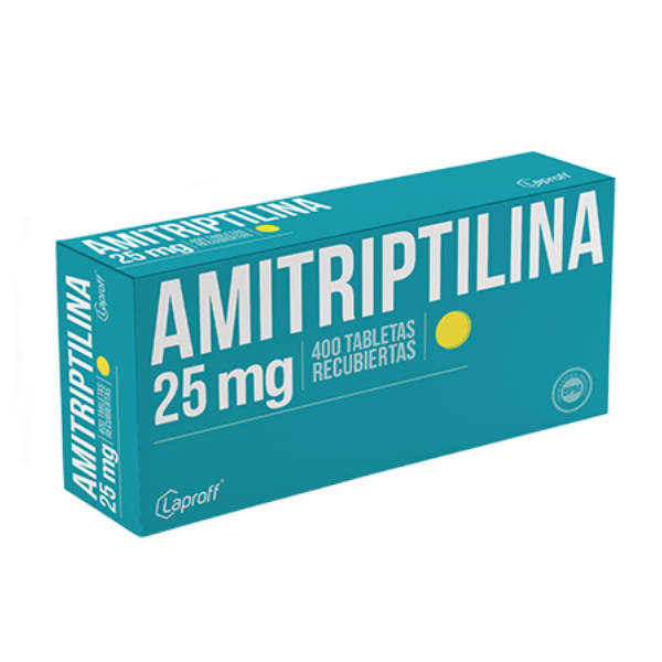 Amitriptilina 25Mg X 10 Tabletas De Dispensador Laproff