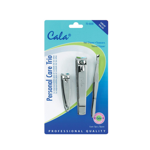 Cala Trio De Cuidado Personal 2 Cortauñas / Pinza  70-430B