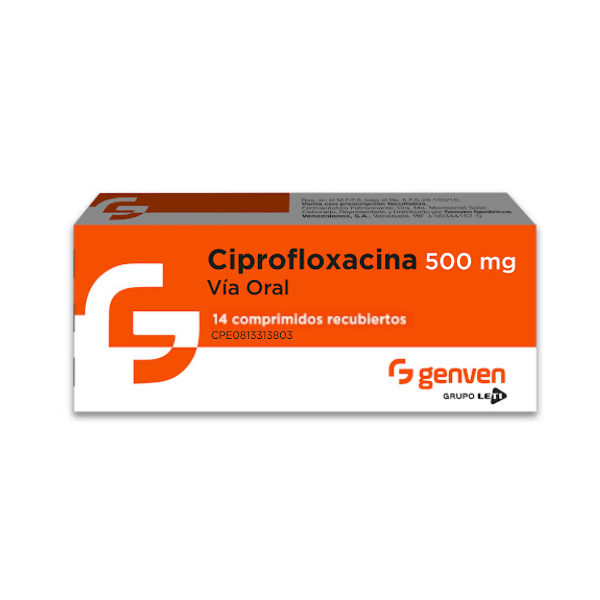 Ciprofloxacina 500Mg X 14 Comprimidos Genven