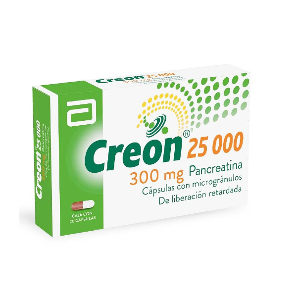 Creon Pancreatina 300Mg X 20 Cápsulas Abbott