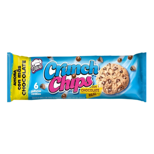 Davu Galletas De Crunch Chips Chocolate 68Grs