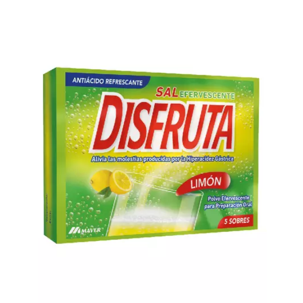 Disfruta Sal Efervescente Limón Sobre X 5 Unidades Maver