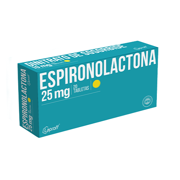 Espironolactona 25Mg X 10 Tabletas De Dispensador Laproff