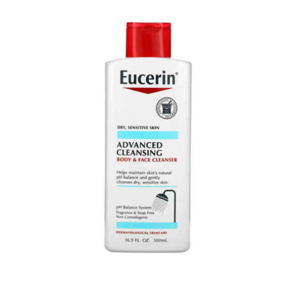 Eucerin Limpiador Rostro Y Cuerpo Para Piel Sensible  500Ml