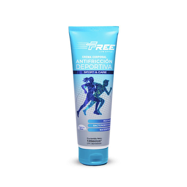 Free Crema Corporal Antifricción Deportiva Coco 120Ml