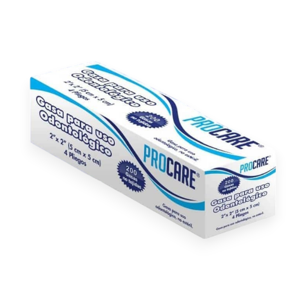 Gasa No Esteril (2X2) Uso Odontologico 200 Unidades Procare