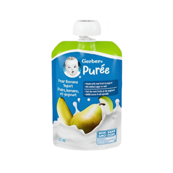 Gerber Compota Flexible De Pera Yogurt 92Ml.