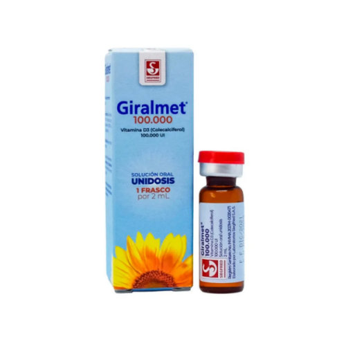 Giralmet D3. 100.000Ui Suspensión Oral Unidosis X 2Ml Siegfried