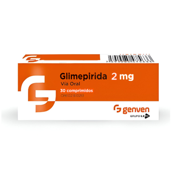 Glimepiride 2Mg X 30 Tabletas Genven