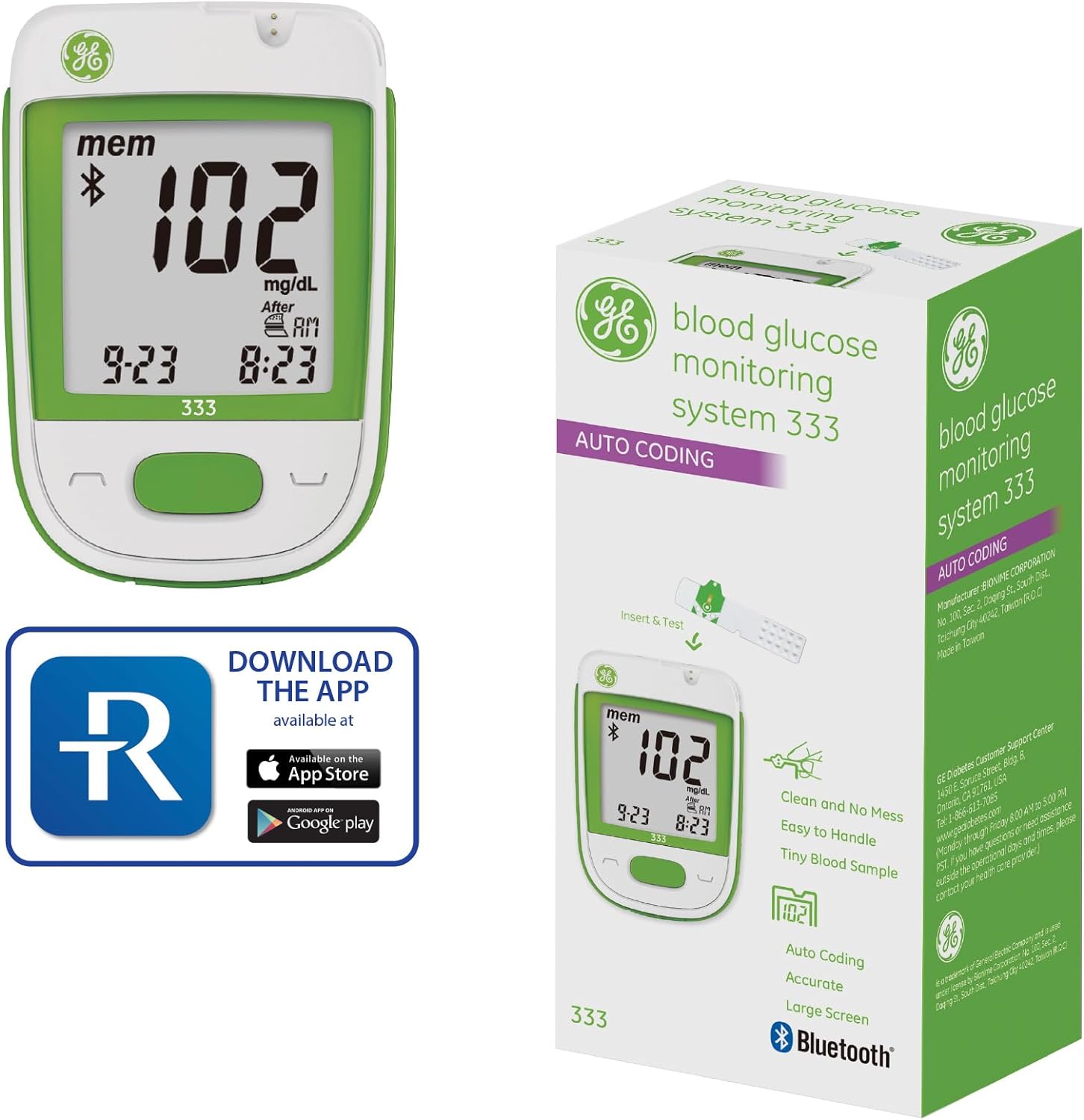 Glucometro System 333 Bluetooth Ge - Imagen 2