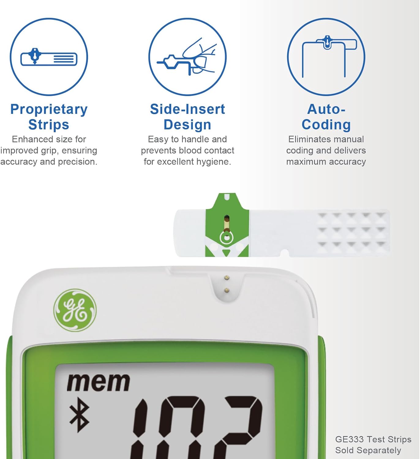 Glucometro System 333 Bluetooth Ge - Imagen 3