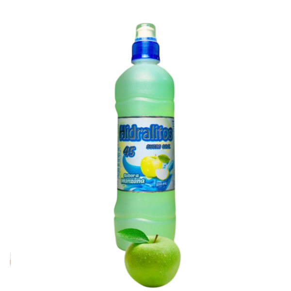 Hidralitos 45 Suero Oral Sabor Manzana 500Ml