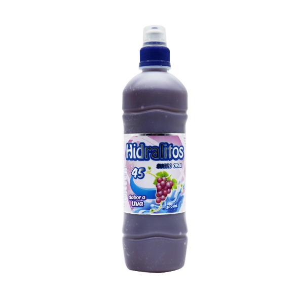 Hidralitos 45 Suero Oral Sabor Uva 500Ml