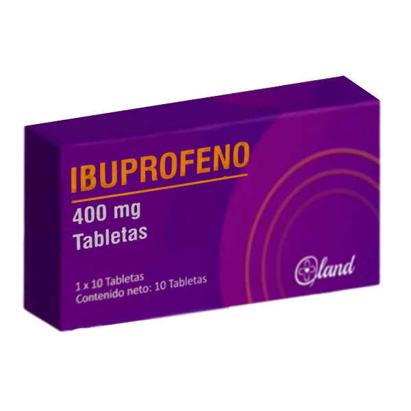 Ibuprofeno 400Mg X 10 Tabletas Land