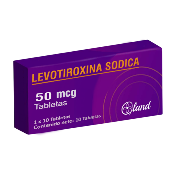 Levotiroxina Sódica  50Mg X 10 Tabletas Land