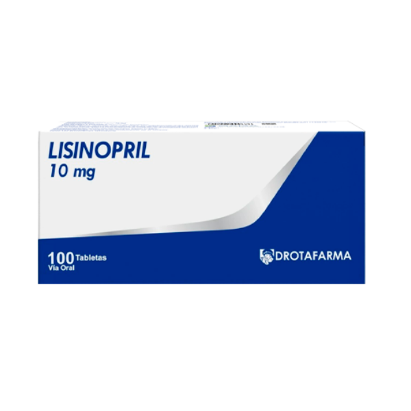 Lisinopril 10Mg X 10 Tabletas De Dispensador Drotafarma