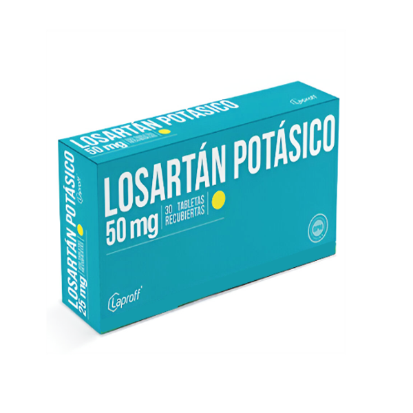 Losartán Potásico 50Mg X 30 Tabletas Laproff