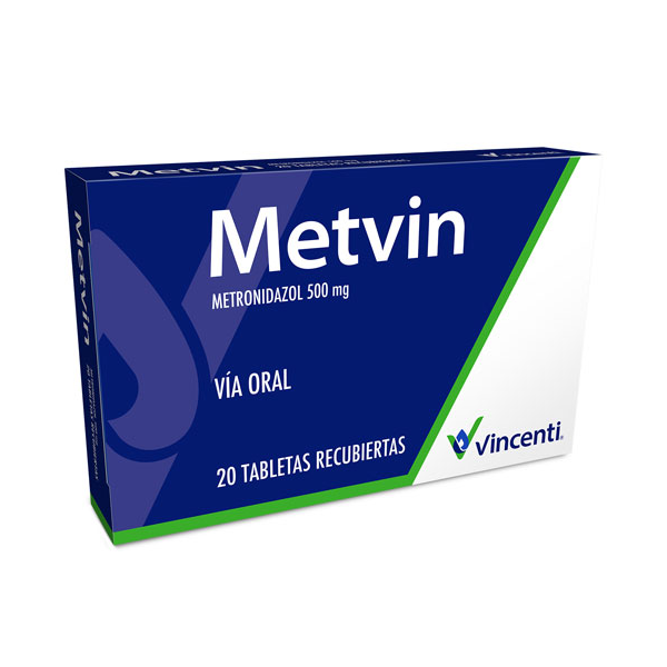 Metvin Metronidazol 500Mg X 20 Tabletas Vincenti