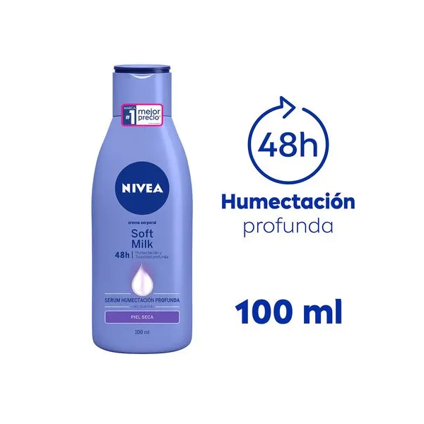 Nivea Crema Corporal Soft Milk 100Ml - Imagen 2