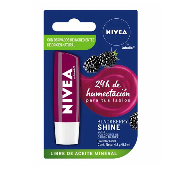 Nivea Labial Blackberry Shine 4.8Gr.