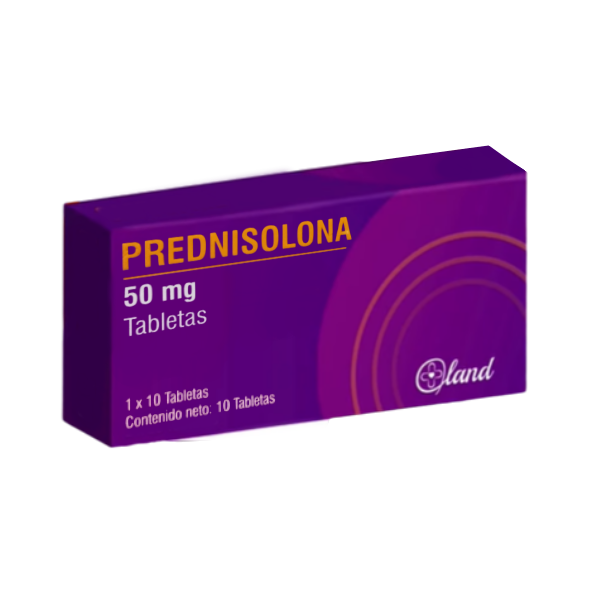 Prednisolona 50Mg X 10 Tabletas Land