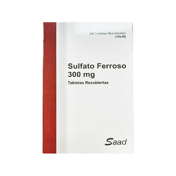 Sulfato Ferroso 300Mg X 10 Cápsulas De Dispensador Saad