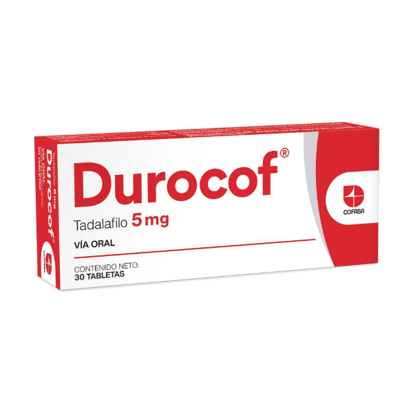 Tadalafilo - Durocof 5Mg X 30 Tabletas Cofasa