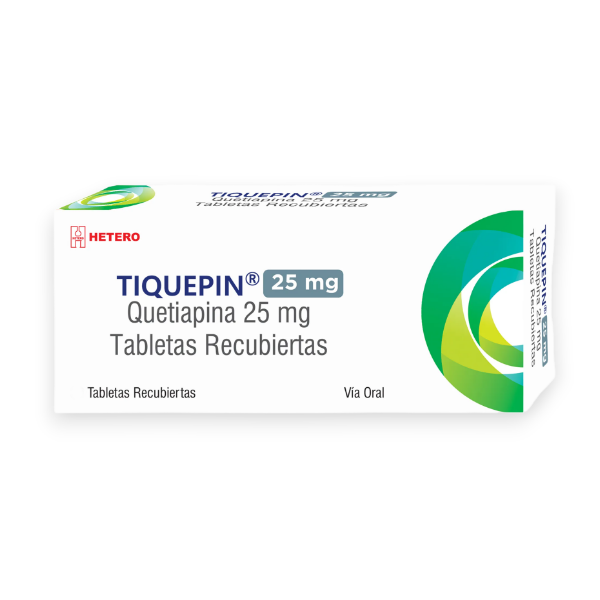 Tiquepin 25Mg X 10 Tabletas De Dispensador Hetero