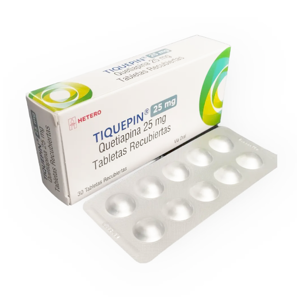Tiquepin 25Mg X 10 Tabletas De Dispensador Hetero - Imagen 2