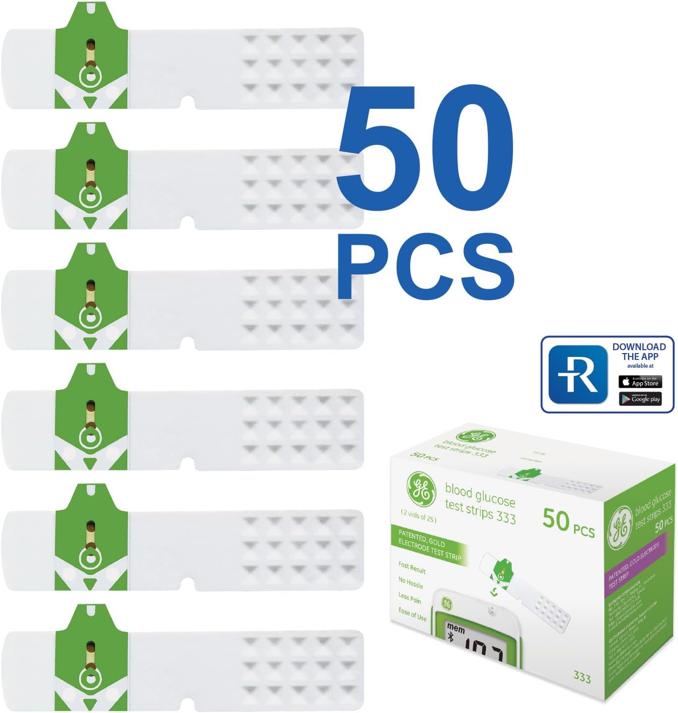 Tiras Para Glucosa Strips 333 X 50Tests Ge - Imagen 2