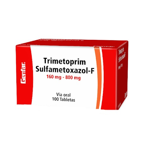 Trimetoprim + Sulfametoxazol 160Mg/800Mg X 10 Tabletas De Dispensador Genfar