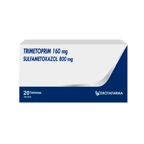 Trimetoprim+Sulfametoxazol 160Mg/800Mg X 20 Tabletas Drotafarma